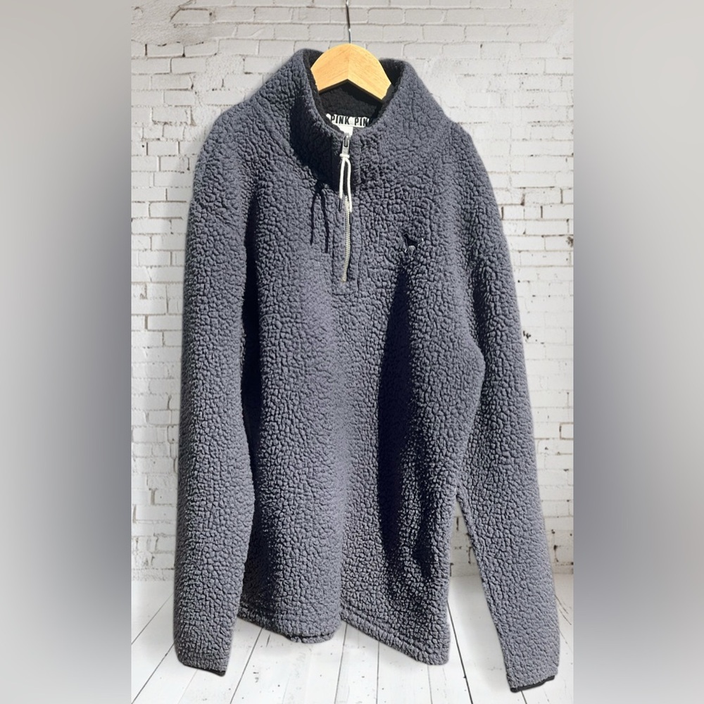 Pink Victoria ‘s secret Sherpa fleece pullover
